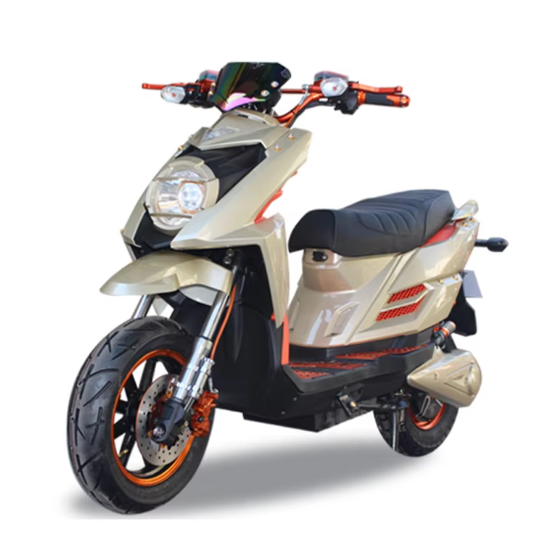 350W 48V Retro Electric Scooter for Adults, 14 Inch City E-Bicycle with Lead Acid Battery for Urban Commuting