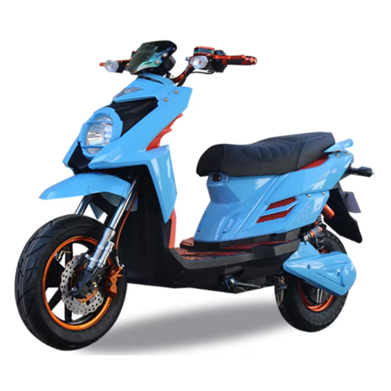 350W 48V Retro Electric Scooter for Adults, 14 Inch City E-Bicycle with Lead Acid Battery for Urban Commuting