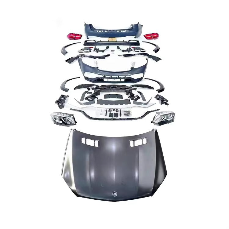 High Quality New 2013-2015 GL X166 Upgrade Front/Rear Bumper Hood Headlight Taillight Body Kit for GL-Class Plug Play