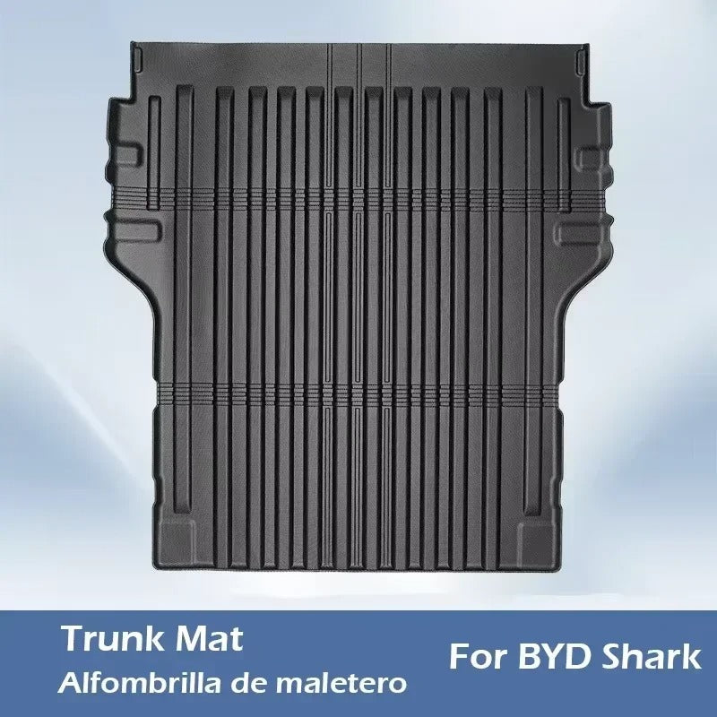 3D Foot Pad All-weather Material TPE Waterproof and Anti-slip Protective Pad Trunk Pad Cargo Pad for BYD Shark 2025 2024