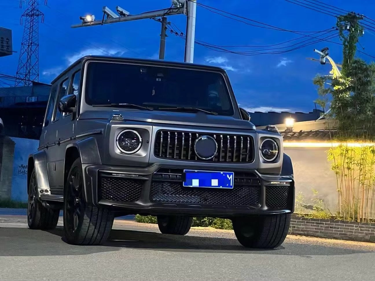 G800 style body kit for Mercedes-Benz G-Class W464 W465 (2018-2025, front and rear bumper grilles)