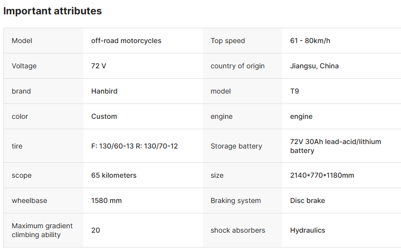 High-Performance 72V 3000W Electric Scooter | Features Fardriver Hub Motor Controller for Lead Acid/Lithium Battery | Wholesale