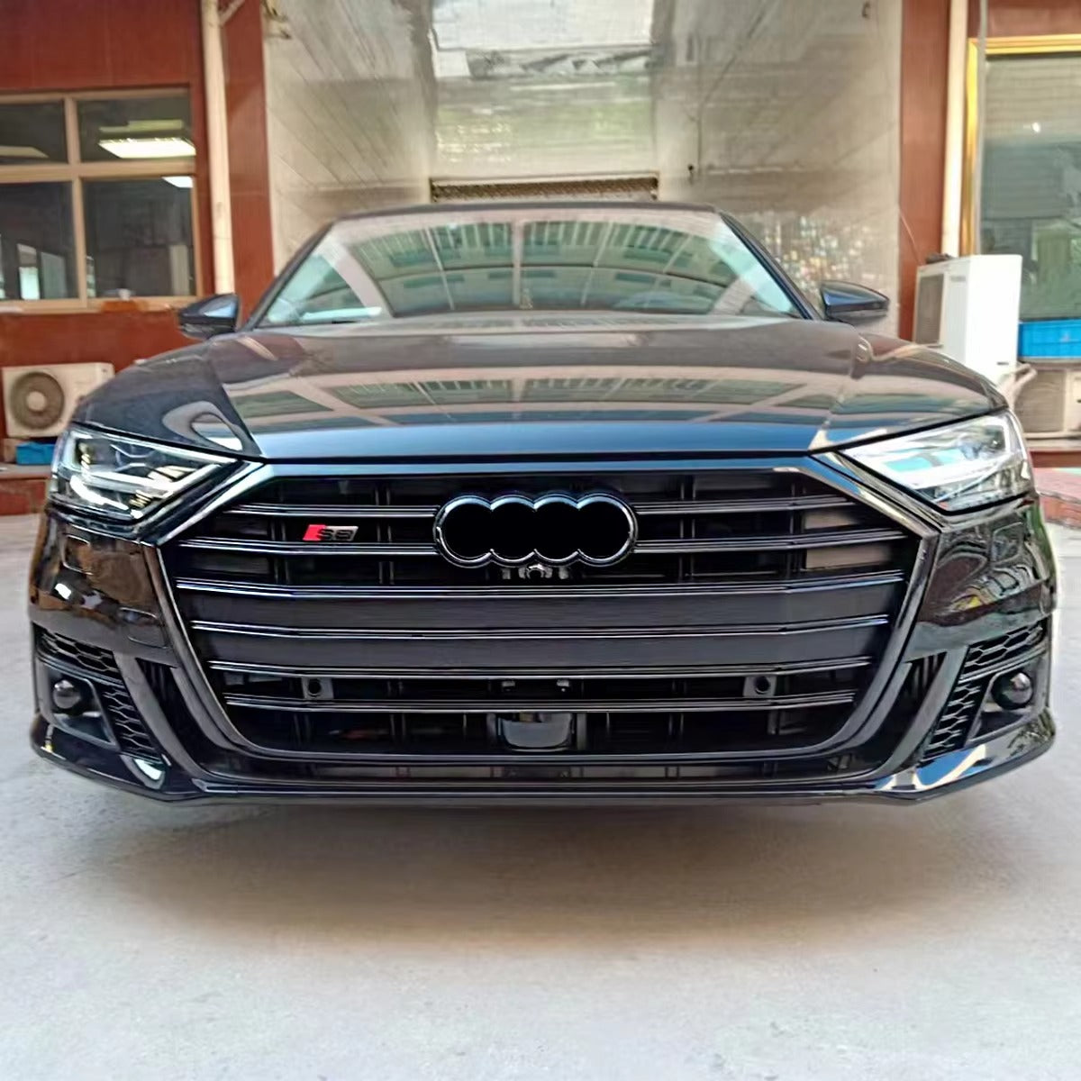 Automotive Body Kit for Audi A8 D5 2019-2022 Upgrade to S8 Model Include Front Bumper Assembly with Grille