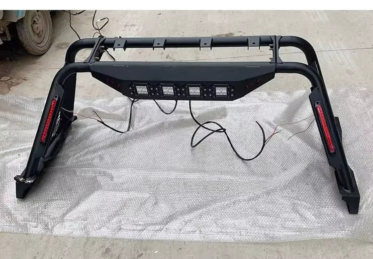 Toyota Tundra twin-tube model with glass safety net, used as an accessory for truck chassis rollover protection frame modification kits.