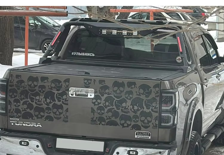 Toyota Tundra twin-tube model with glass safety net, used as an accessory for truck chassis rollover protection frame modification kits.