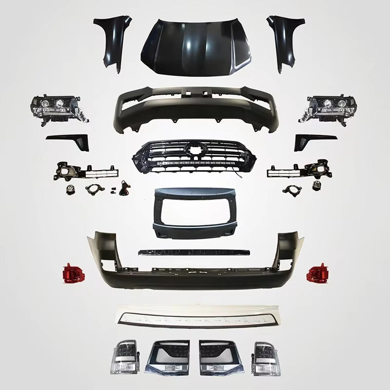 PP Plastic Front and Rear Bumpers Bodykit for BMW 6 Series F06 2011-2018 Conversion to M6 Style.