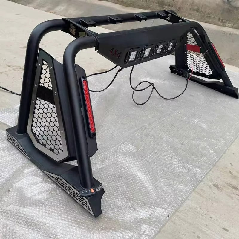 Toyota Tundra twin-tube model with glass safety net, used as an accessory for truck chassis rollover protection frame modification kits.