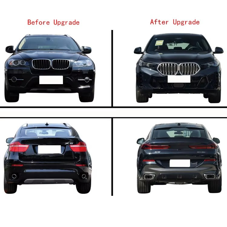High Quality X6 E71 Upgrade 2024 G06 LCI M-Tech Style Body Kit Hood Fenders Bumpers Led Headlights Bodykit for BMW E71 2008-2014