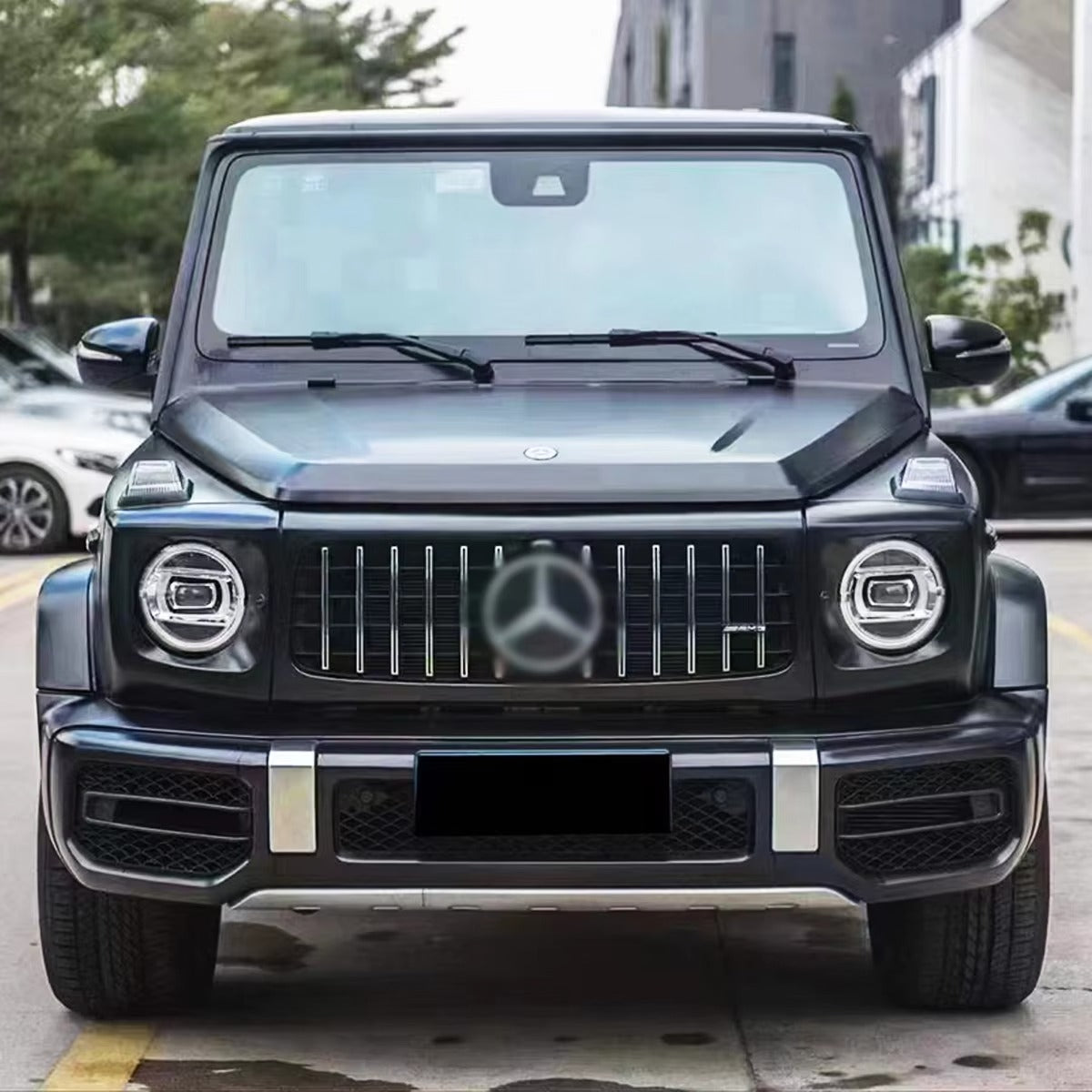 Automotive Parts Grille Bumpers Body Kit for Mercedes Benz G Class W464 2019- Upgrade to G63 AMG Style.