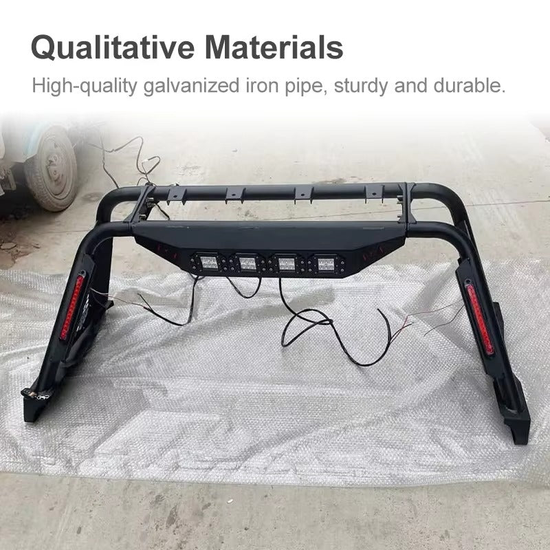 Toyota Tundra twin-tube model with glass safety net, used as an accessory for truck chassis rollover protection frame modification kits.