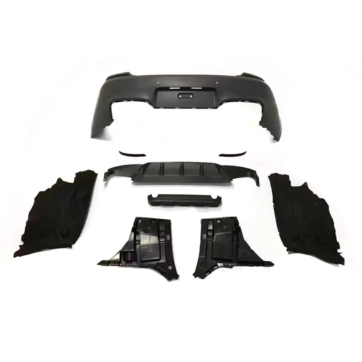 PP Plastic Front and Rear Bumpers Bodykit for BMW 6 Series F06 2011-2018 Conversion to M6 Style.