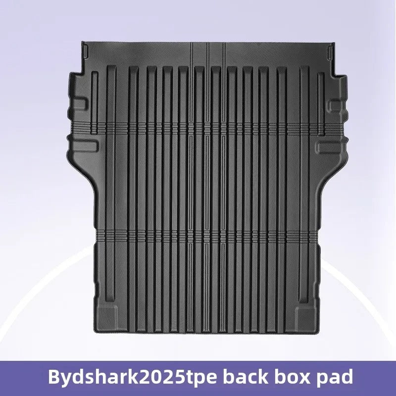 3D Foot Pad All-weather Material TPE Waterproof and Anti-slip Protective Pad Trunk Pad Cargo Pad for BYD Shark 2025 2024